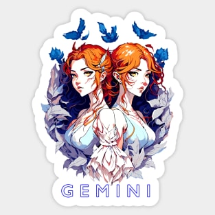 Zodiac sign Gemini T-shirt Sticker